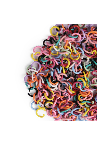 Prestij Boncuk Inel de metal gros de 8 mm Inel de culori mixte Inel dur dur d...