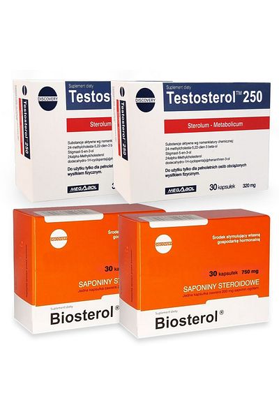 megabol Package Biosterol 750 Mg, 60 Cps Plus Testosterol 250, 60 Cps