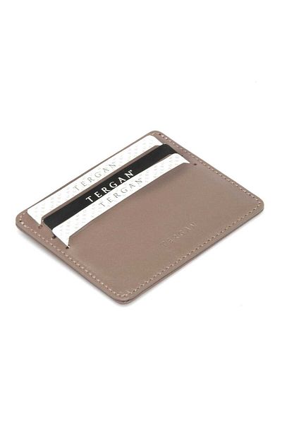 Tergan Μπεζ γνήσιο δέρμα Unisex Θήκη πιστωτικής κάρτας - S1kk00001050-v62