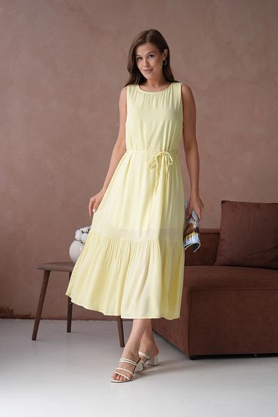 Park Karon Yellow Short Sleeve Loose Summer Dress