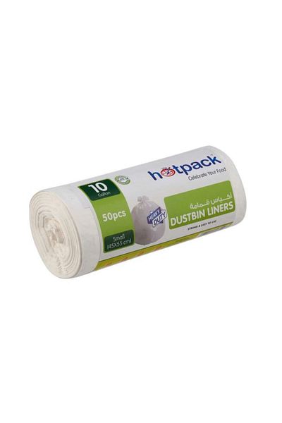 Hotpack White Dustbin Liners Roll 5 Gallon, 45x55cm, 1500 Pieces
