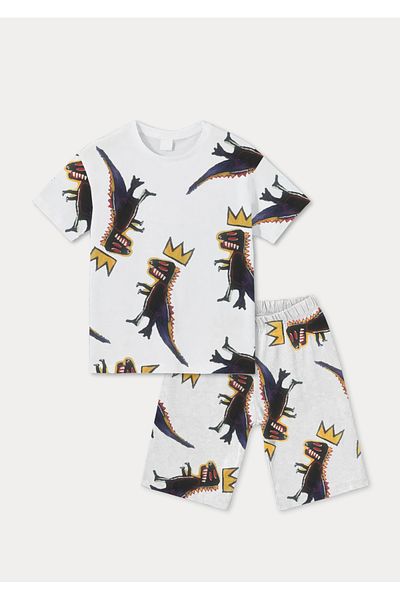 DFN Kids 3,4,5,6,7,8 Years Old Boy's Summer Shorts, T-Shirt Set of 2