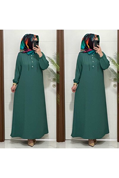 MODA ALMİRA 5858 K-80 MİNT GÜLAY ELBİSE