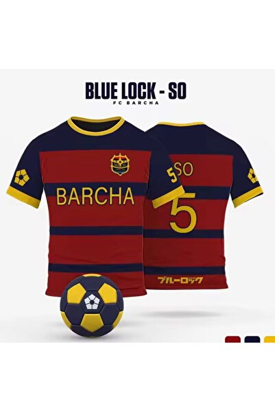 Minga London Blue Lock Barcha SO 5 Number Forma Unisex T-shirt -Minga London