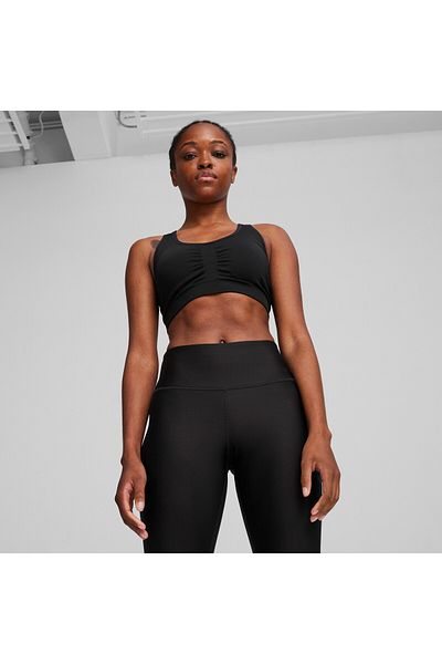 Puma Womens 4keeps Shapeluxe Bra Sports Tank Top - Black