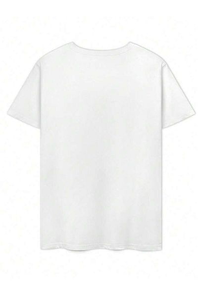 trendgar Beach Paradise εμπριμέ λευκό μπλουζάκι oversize