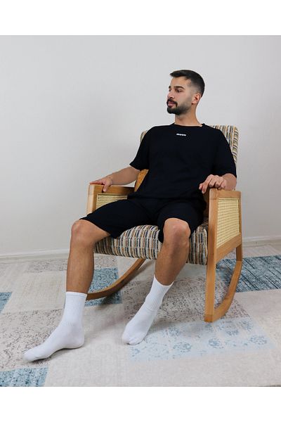 Ayans Pijama 100% Cotton Combed Cotton Summer Capri Unisex Pajama Set