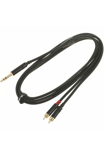 pro snake Cable Y jack 6.3mm 2 RCA male pro snake TPY 2015 JRR