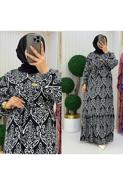 ELEGANTSTİL Φόρεμα Hijab από ύφασμα βισκόζης