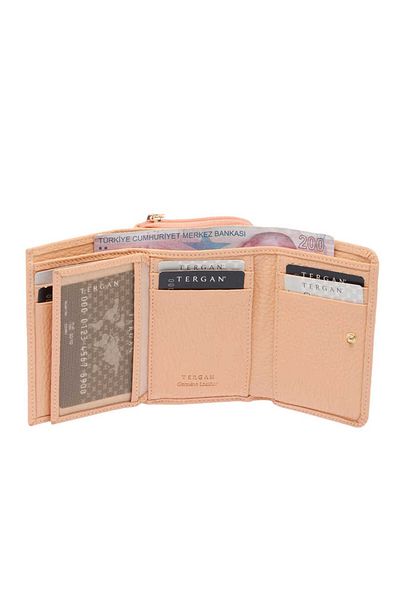 Tergan Nude Genuine Leather Women's Wallet - S1Cb00005798-T6A