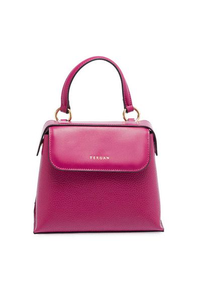 Tergan Fuchsia Genuine Leather Women's Handbag - S23K1Bc80128-M9F