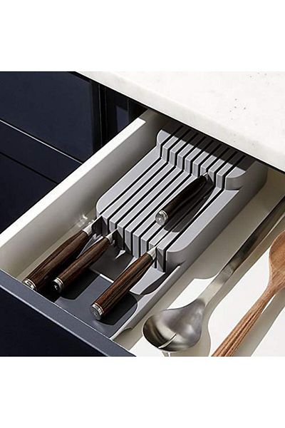 MACVI Suport sertar pentru cutite Macvi® organizator compact, depozitare sigura, durabil, ergonomic