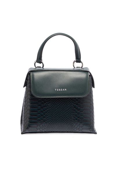 Tergan Green Genuine Leather Women's Handbag - S23K1Bc80128-F5J