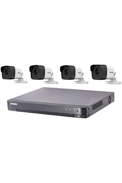 Hikvision 4-Channel Video Recorder with 4 High-Resolution 5MP Cameras from Hikvision