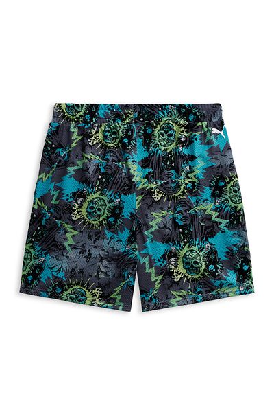 Puma Mens X Melo Blue Hive Basketball Shorts - Multicolor