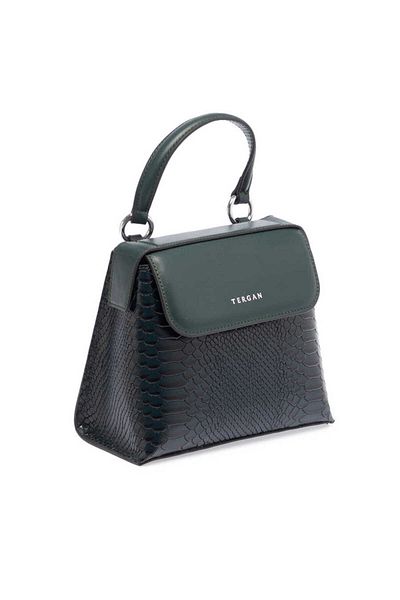 Tergan Green Genuine Leather Women's Handbag - S23K1Bc80128-F5J