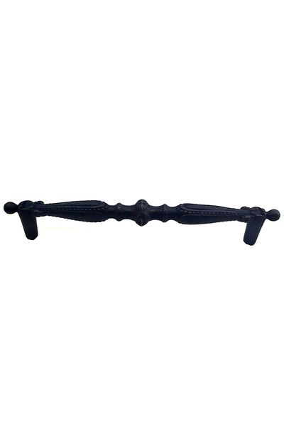 Tahtadankale Mâner decorativ din alamă în stil antic pentru mobilier nou coloană - 160 mm, oxid
