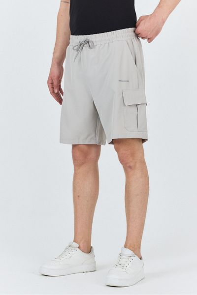 macharel jeans Men's Elastic Waist Parachute Shorts with Side Pocket Flaps