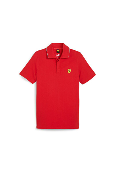 Puma Mens Scuderia Ferrari Motorsport Race Polo Shirt - Red
