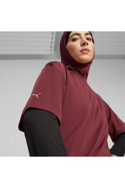 Puma Womens Modest Oversized Training T-shirt - Red