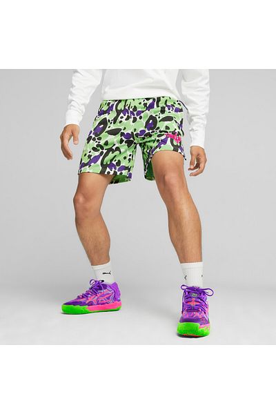 Puma Mens Melo X Toxic Basketball Shorts - Green