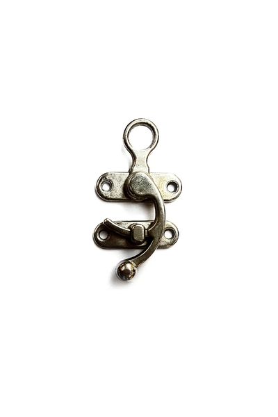 Skygo Hooked Bow Eye, Wooden Box Clip - Small, Nickel, 1 Piece