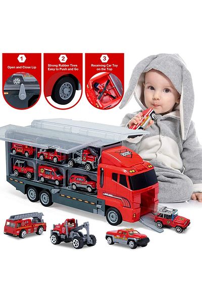 Pitikot Pitikot® fire truck trailer set for transport, firefighter series