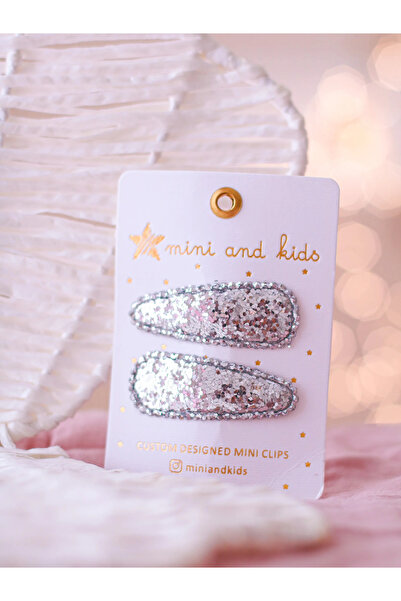 Mini and Kids Mini & Kids Children's Clip Buckle - Glitter Silver