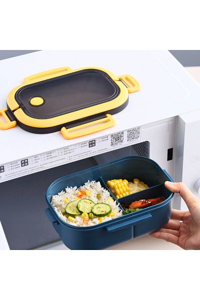 OEM Lunch box, portable, polypropylene, silicone, capacity 1200 ml, 21 x 14.5 x 8 cm