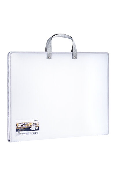 Deli PP куфарче за портфолио за рисуване 440x350x35 мм бяло Deli