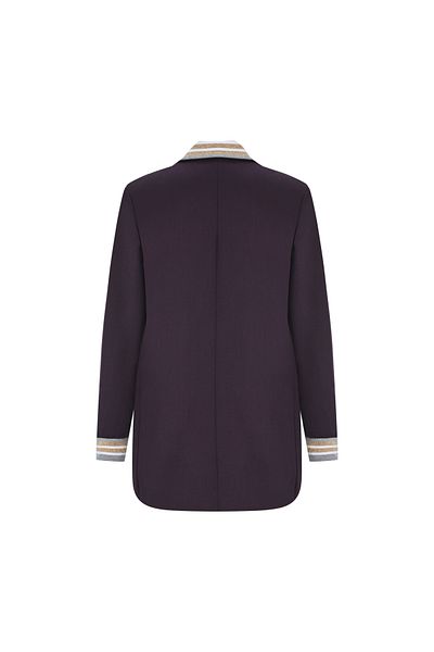 PleasureOfSilk Ribbed Wool Jacket