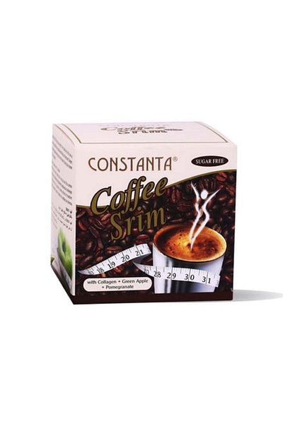 Constanta Coffee Srim - Sugar-Free Slimming Coffee with Collagen & Green Apple (10 Sachets)