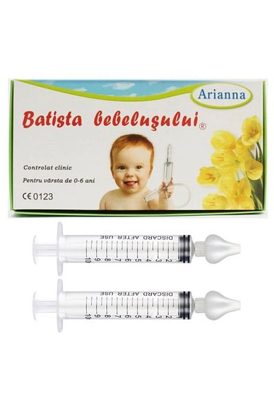 MEDILOGICA Arianna Baby Wipe, Nasal Aspirator With 2-Piece Nasal Wash Syringe Set, 10 Ml, Medilogic™
