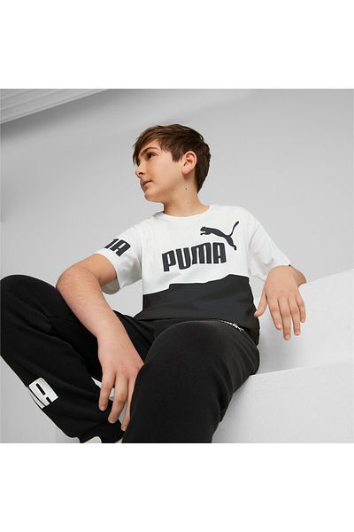 Puma Youth Boys Power T-Shirt - White