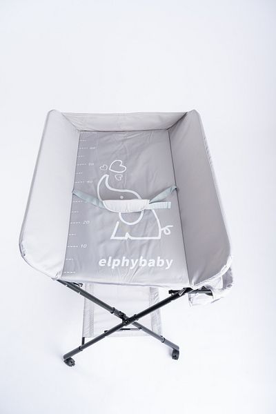 elphybaby Foldable Baby Changing Table with Wheels and Storage Bag Nursery Organizer for Newborn Essentials