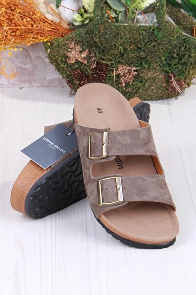 Pierre Cardin Stock Comfortable Sole Adjustable Hospital Pool Sea Beach Men's Slippers Mink