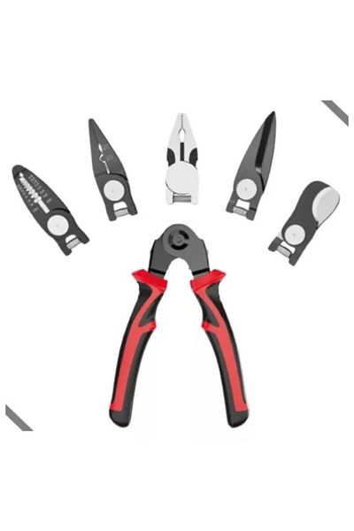 MACVI Set 5 in 1 patent multifunctional Macvi®, otel, dezizolator, cleste, sertizare, taietor, foarfeca