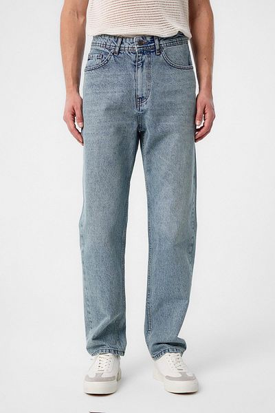 Antioch Ice Blue High Waist Regular Fit Men's Jeans
