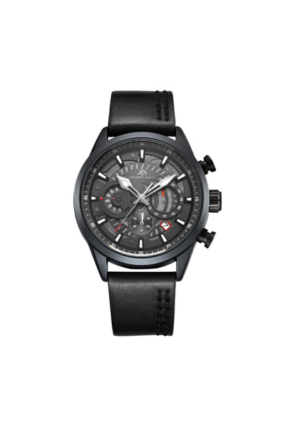 Kenneth Scott Men's Chronograph Black Dial Watch - K25107-BLBB