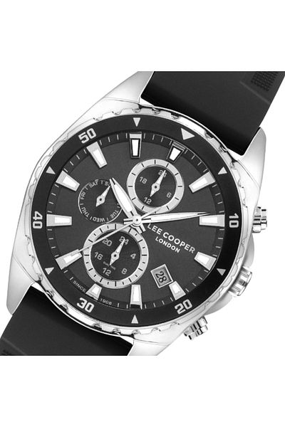 Lee Cooper Men's Multi Function Black Dial Watch - LC07527.351