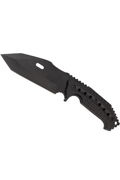 Foxter Cutit militar tactic de vanatoare, lama fixa, 23 cm, teaca inclusa, negru