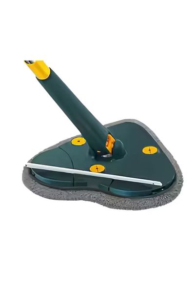 MACVI Mop cu Cap Inima Macvi® 360° Telescopic, 127 cm, Verde, Cap Rotativ si Lavete Microfibra