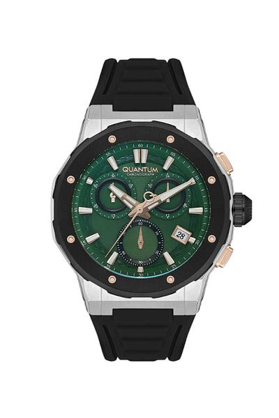 Quantum QUANTUM Men's Chronograph Green Dial Watch - HNG1082.371