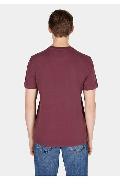 Colin's Regular Fit Round Neck Solid Men's Purple Short Sleeve T-Shirt