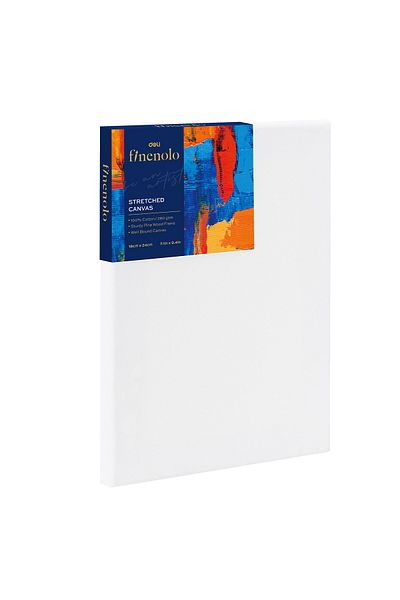Deli Canvas for Painting on Stretcher 18x24cm Deli