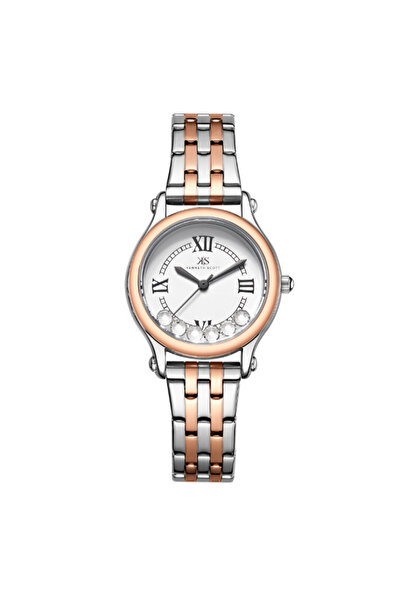 Kenneth Scott ساعة كينيث سكوت النسائية التناظرية ذات الميناء الأبيض - K25510-...