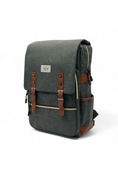 Shihon Stylish canvas backpack with magnetic closure