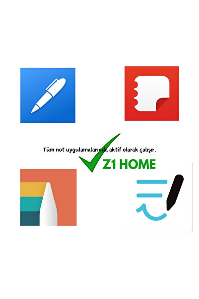 Z1 Home Samsung Tablet S pen Kalem Yedek Uç Tab S6/S7/S8/S9/S10 Tüm Modelleri İle Uyumlu