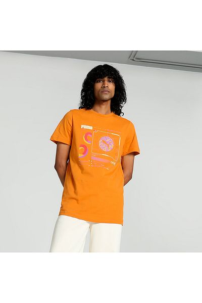 Puma Mens x one8 Core Elevated Slim Fit T-shirt - Brown