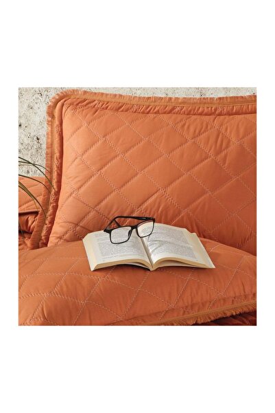 Clasy Çift Kişilik Yatak Örtüsü Tafana Oranj